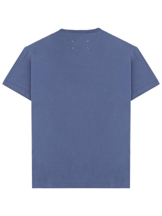26SS 마르지엘라 디스트로이드 로고 티셔츠 S30GC0701 S22816469 Blue - MAISON MARGIELA