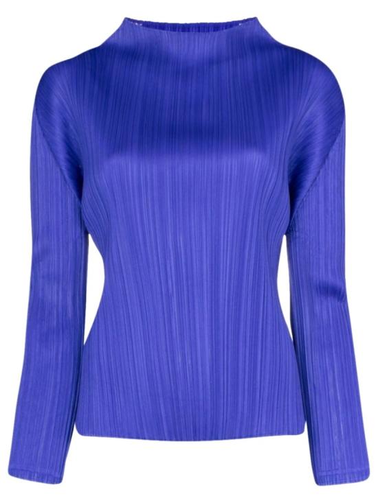  플리츠플리즈 긴팔 티셔츠 PP66JK111 73 Blue