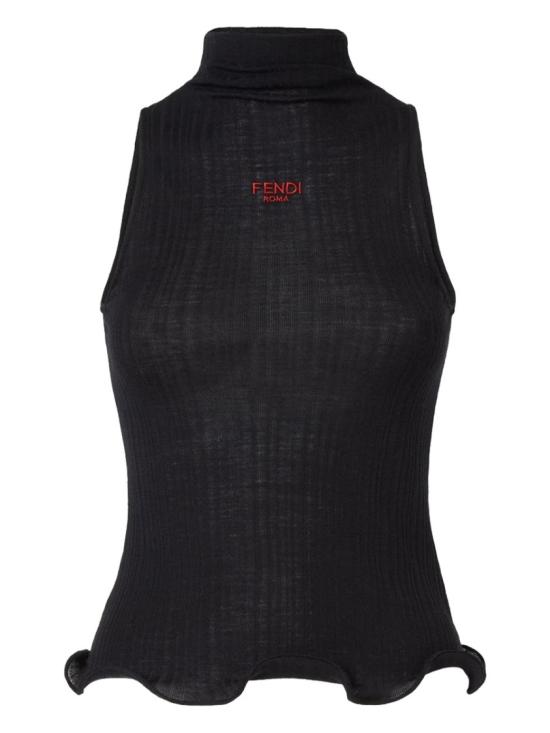  펜디 민소매 티셔츠 FS9740 AVFEF0GME Black