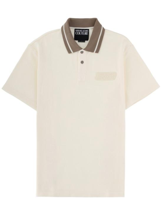 26SS 베르사체 폴로 티셔츠 80GAGD05 CJ02Z039 Neutrals