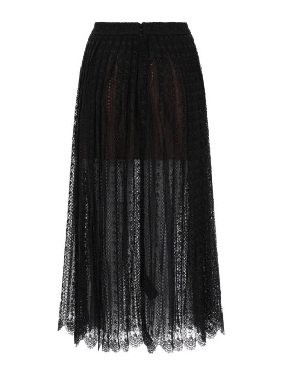 26SS 셀프 포트레이트 롱 스커트 RS26 172MSK B BLACK Black - SELF PORTRAIT