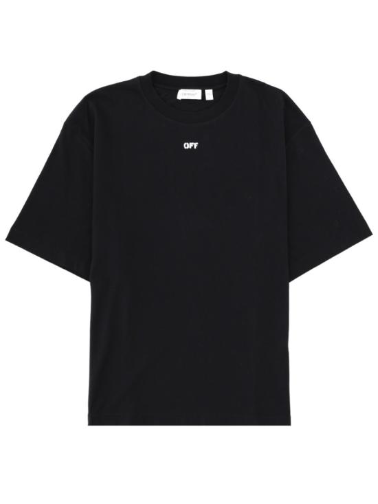 26SS 오프화이트 반팔 티셔츠 44MAA120 S26J00J001 Black