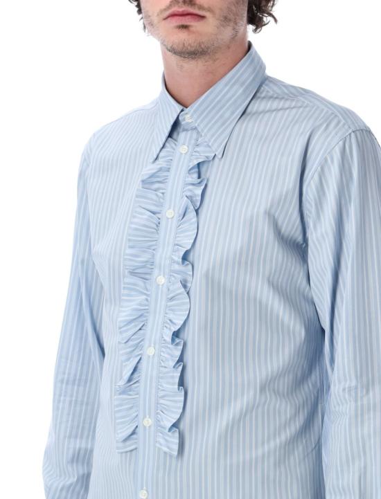 26SS 아미 긴팔 셔츠 HSH820C002194844 Blue - AMI