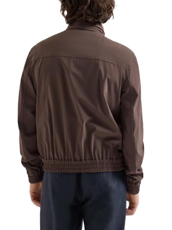 26SS 브루넬로 쿠치넬리 폴딩 후드 본디드 나일론 블루종 MZ4266525C1792 Brown - BRUNELLO CUCINELLI