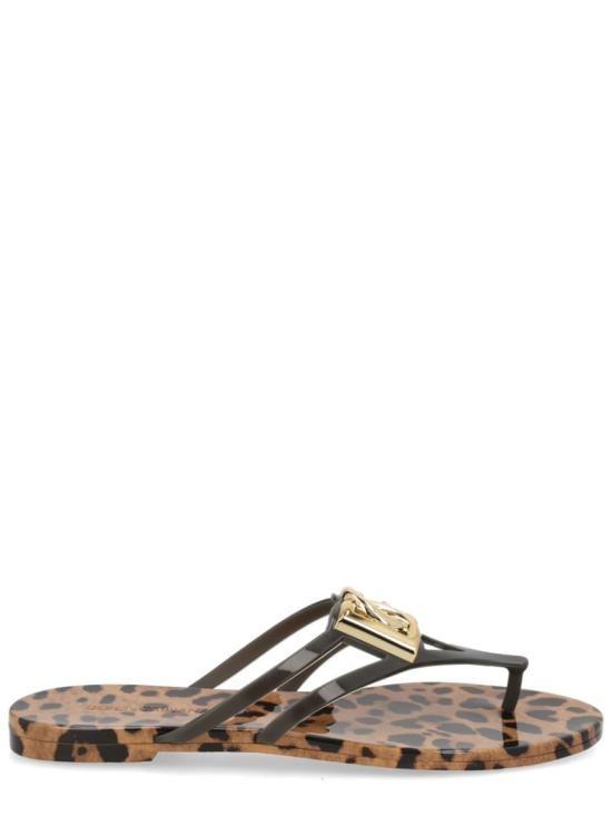 26SS 돌체앤가바나 러버 비치웨어 슬라이드 CW2418 AY850HY13M Brown