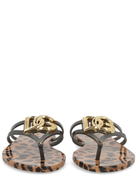 26SS 돌체앤가바나 러버 비치웨어 슬라이드 CW2418 AY850HY13M Brown - DOLCE & GABBANA