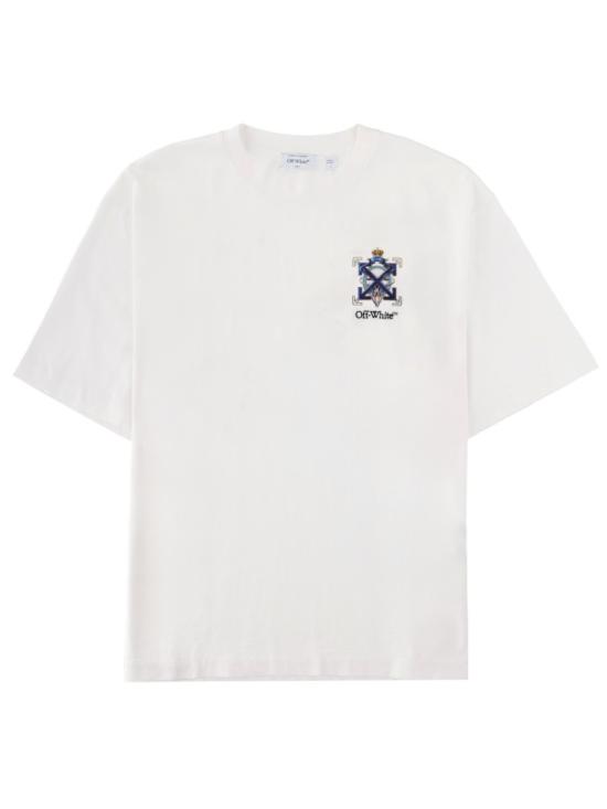 26SS 오프화이트 반팔 티셔츠 44MAA120 S26J003100 White
