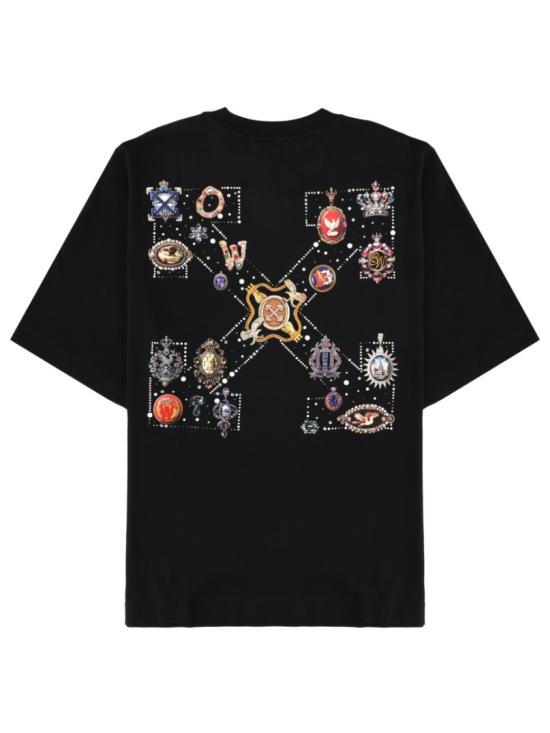 26SS 오프화이트 반팔 티셔츠 44MAA120 S26J003001 Black - OFF WHITE