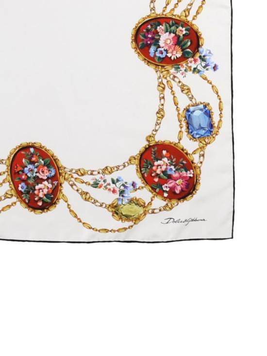 26SS 돌체앤가바나 머플러/스카프 FN090R GDDLKHA5ZD White - DOLCE & GABBANA