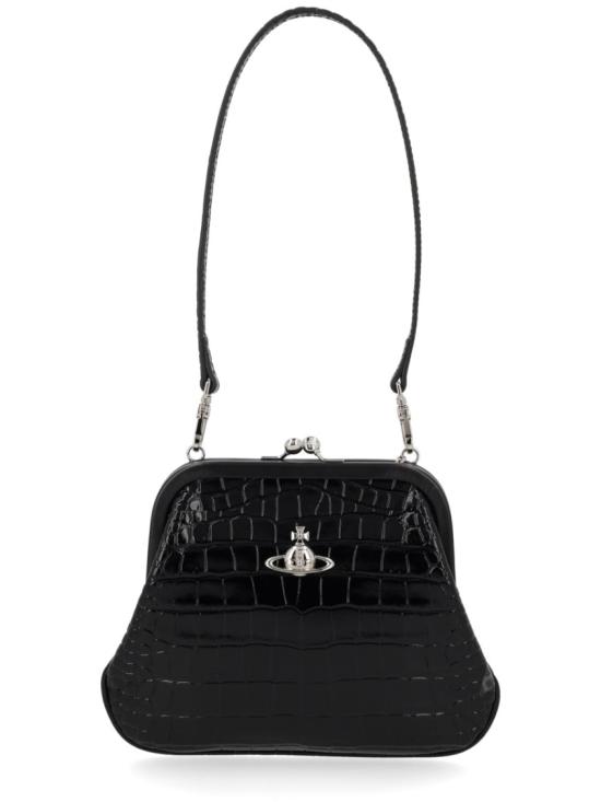 26SS 비비안웨스트우드 클라스프 클로저 비비안 숄더백 4B01001BW L0098N401 Black