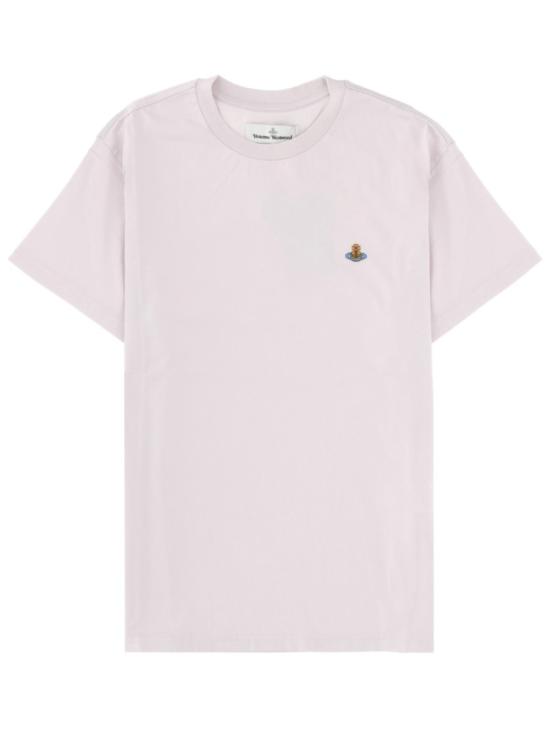 26SS 비비안웨스트우드 클래식 ORB 로고 티셔츠 3G010013 J001MJ402 White