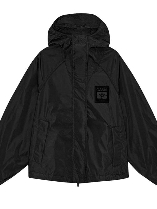  가니 나일론 자켓 W0736 099 Black - GANNI
