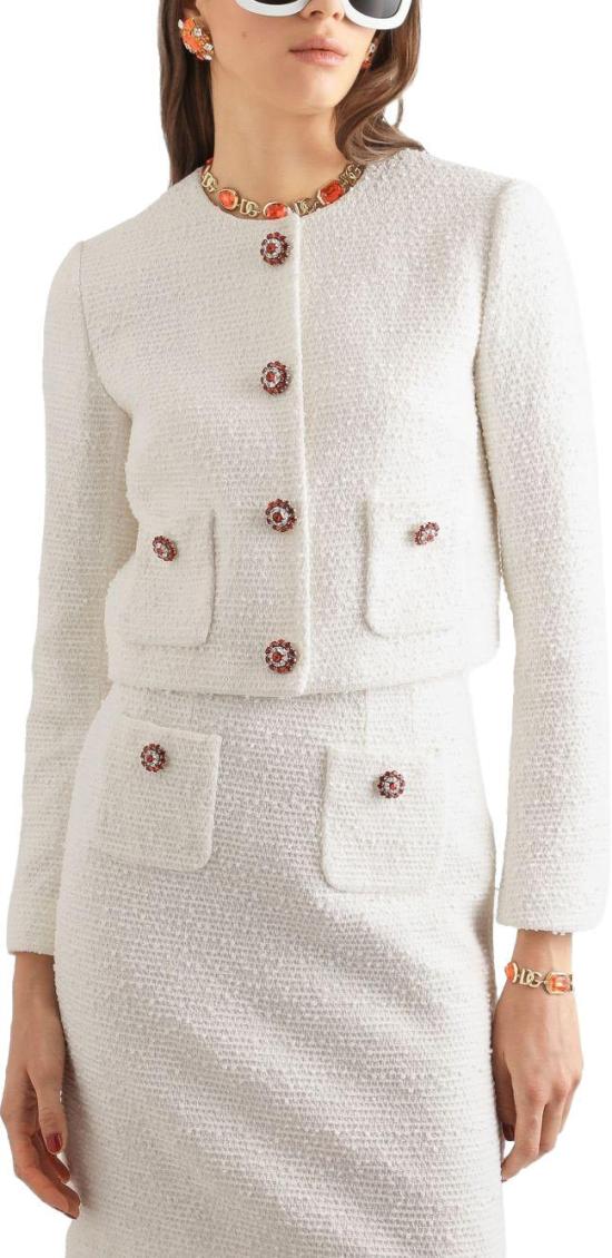 26FW 돌체앤가바나 수트 자켓 F27JAZHUMW9W0001 WHITE - DOLCE & GABBANA