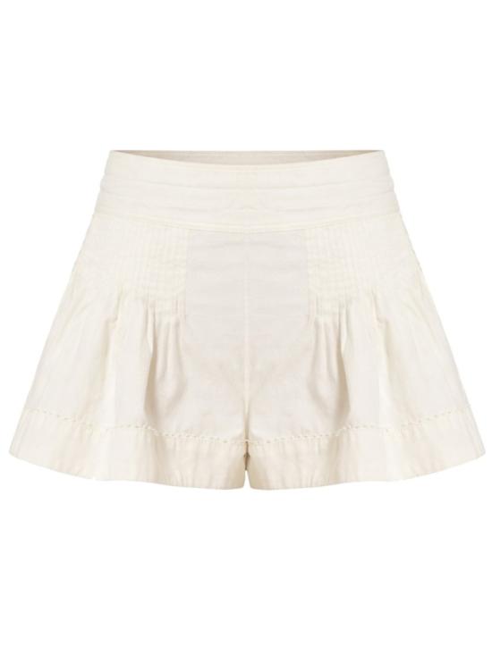 26SS 이자벨마랑 CYBILA 시빌라 플리츠 쇼츠 SH0260FA D1I02I20WH Neutrals