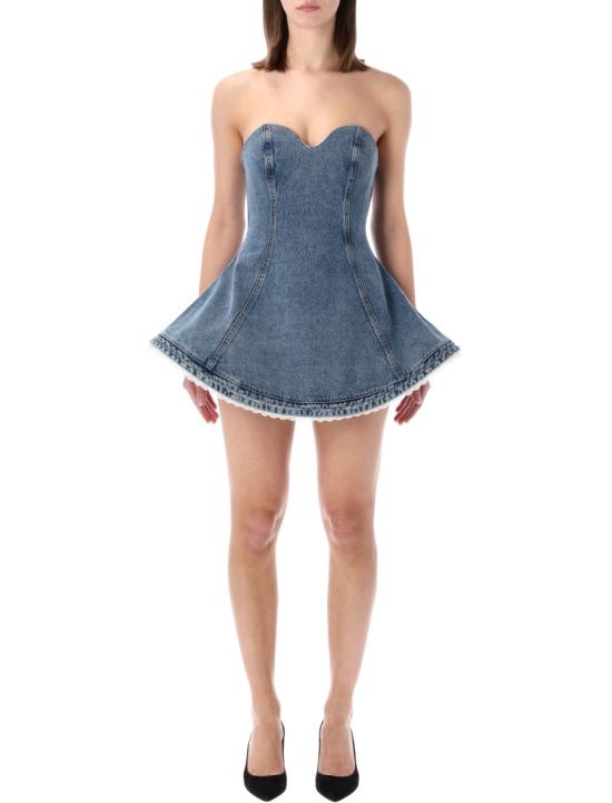 26SS 마그다뷰트림 데님 원피스 145426DARK BLUE Blue
