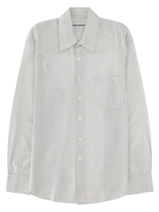 26SS 아워레가시 어보브 셔츠 M2262AI INDEXSTRIPECOOLTHREADCLOTH White