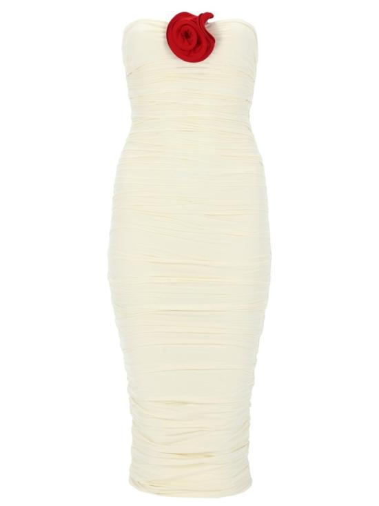 26SS 라 레베체 미디 원피스 MIREYALONGDRESS IVORY RED Yellow