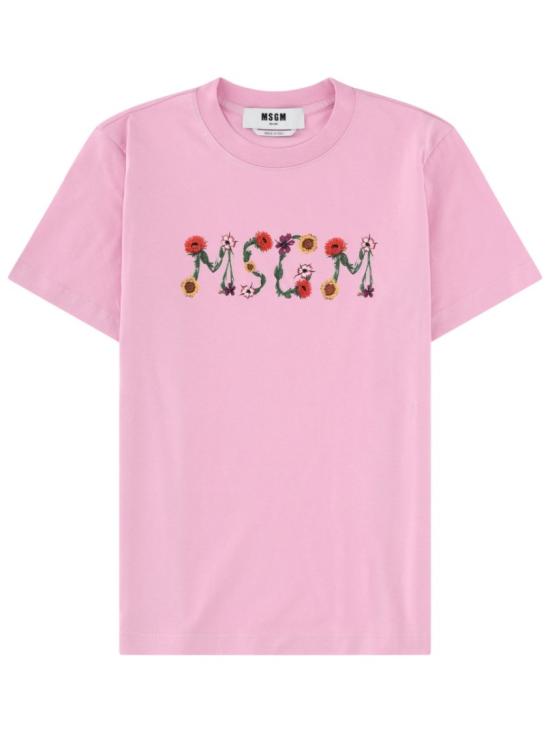 26SS 엠에스지엠 반팔 티셔츠 4041MDM124N 26700213 Pink
