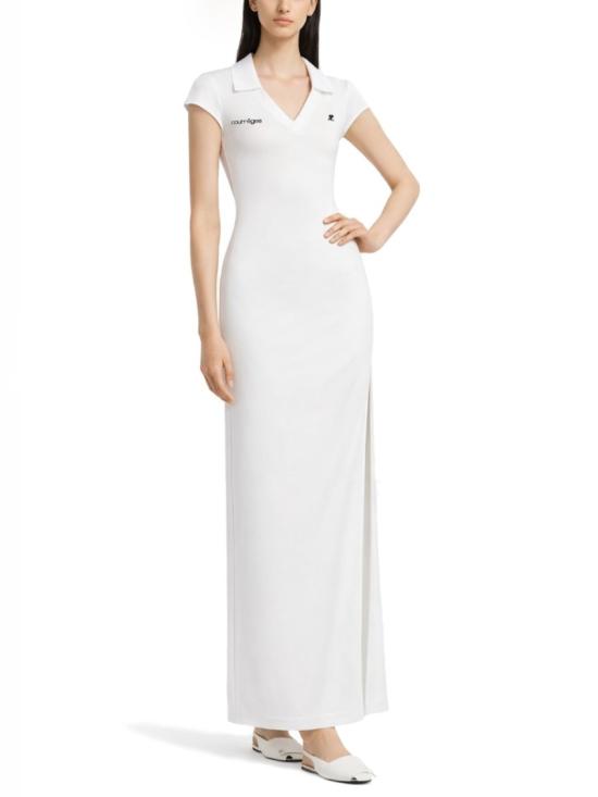 26SS 쿠레쥬 스포츠 폴로 롱 드레스 126JRO807 JS01950098 White - COURREGES