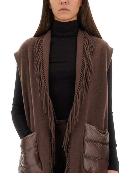 25FW 에르노 워미 & 나일론 울트라라이트 리조트 웨이스트 코트 GC00067DR 333958810 Brown - HERNO