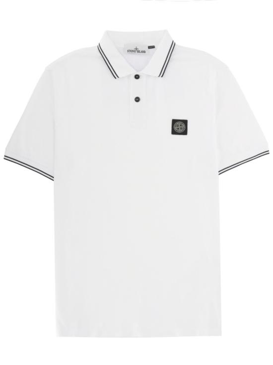  스톤 아일랜드 폴로 티셔츠 2200010 S0018V1001 White