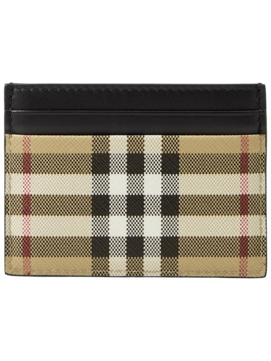  버버리 체크 카드 케이스 8113176 A7026 Brown - BURBERRY