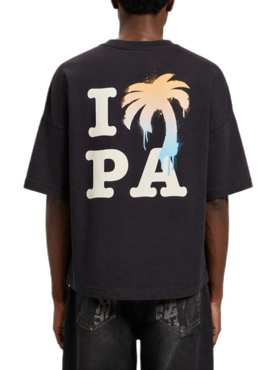 26SS 팜앤젤스 반팔 티셔츠 PMAA10BS26JER0031001 Black - PALM ANGELS