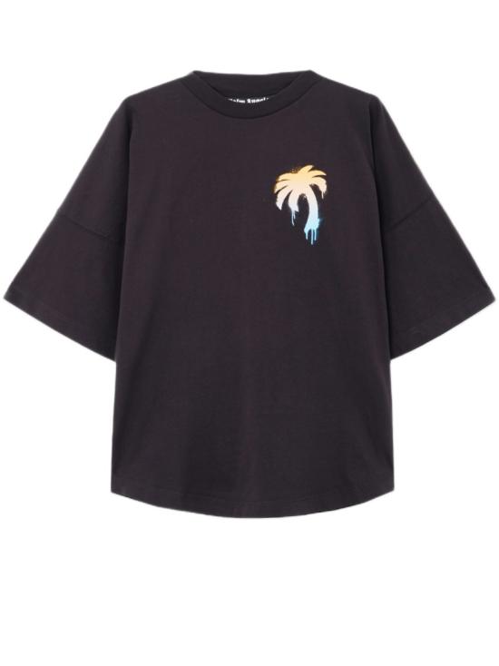 26SS 팜앤젤스 반팔 티셔츠 PMAA10BS26JER0031001 Black