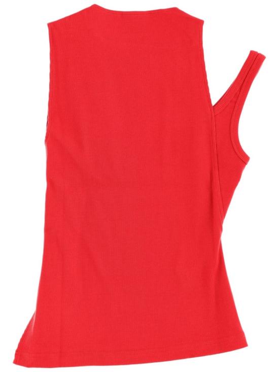 25FW 쿠레쥬 민소매 티셔츠 425JDE146J S01944015 Red - COURREGES