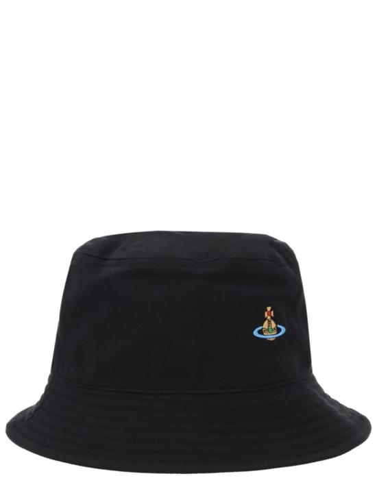 26SS 비비안웨스트우드 ORB 로고 버킷햇 81020009 W01HCN401 Black