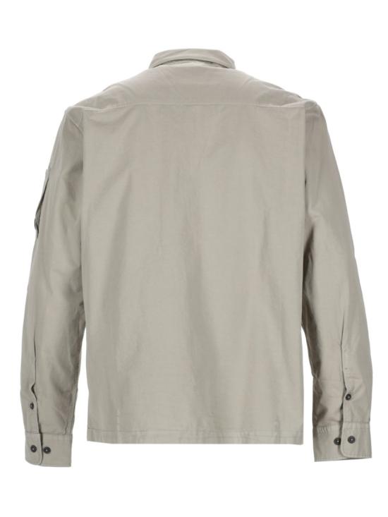 26SS 씨피 컴퍼니 오가닉 개버딘 지퍼 렌즈 오버셔츠 20CMOS705A 110143G904 White - C.P. COMPANY