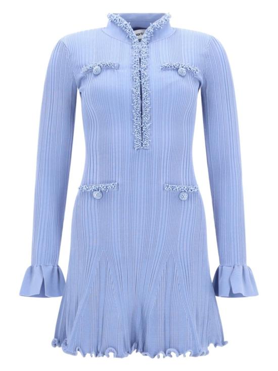 26SS 셀프 포트레이트 숏 원피스 RS26 555S BL BLUE Blue
