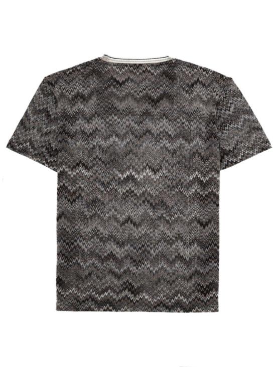 26SS 미소니 반팔 티셔츠 US26SL06 BR014NS80EK Grey - MISSONI