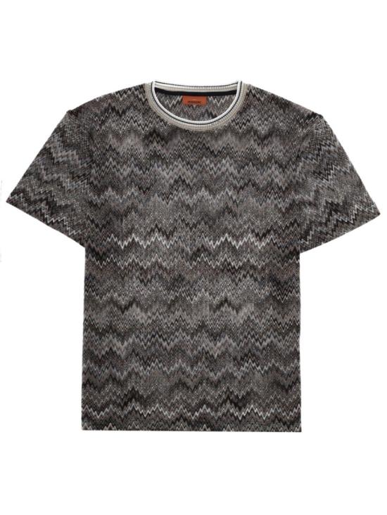 26SS 미소니 반팔 티셔츠 US26SL06 BR014NS80EK Grey