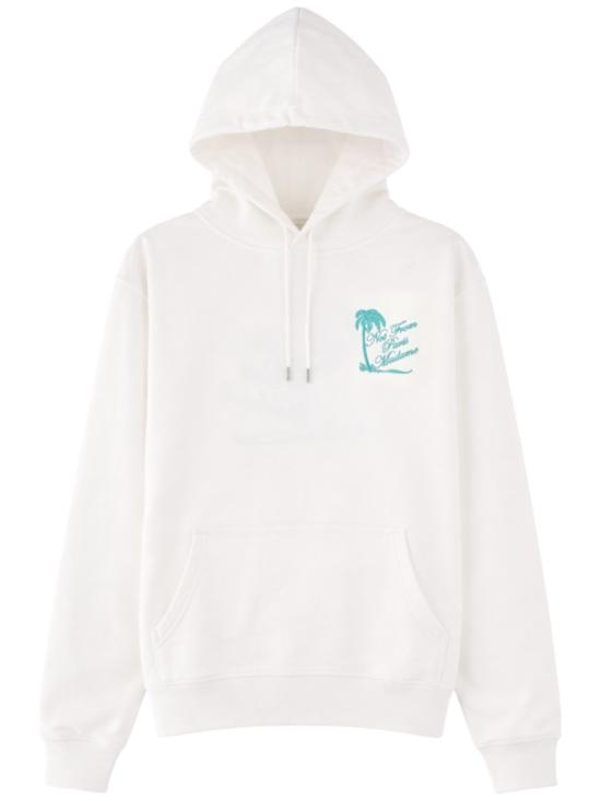26SS 드롤드무슈 후드 티셔츠 HO204 CO127OFFWHITE White