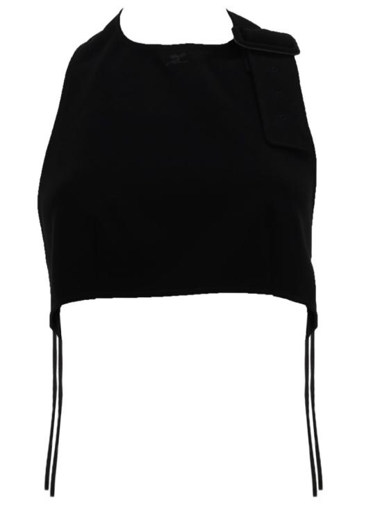 26SS 쿠레쥬 민소매 티셔츠 126CBR091 PL01599999 Black