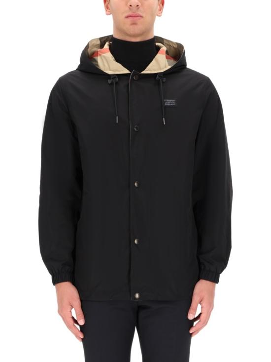  버버리 리버시블 체크 자켓 8043403 A1189 Black - BURBERRY