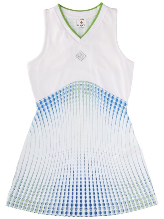 26SS 카사블랑카 숏 원피스 W SP26 JDR 020 02DOTS White