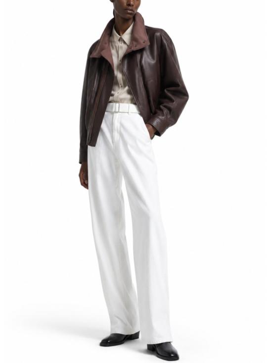 26SS 르메르 트위스트 벨티드 팬츠 PA326 LD1070WH086 White - LEMAIRE
