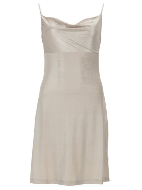 26SS 베르사체 미디 원피스 80HAO936 J0064039 Neutrals