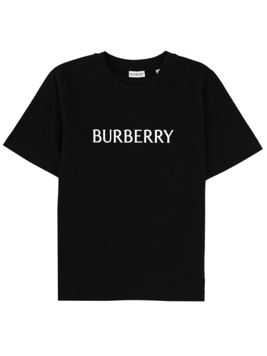  버버리 로고 코튼 티셔츠 8118977 A1189 Black