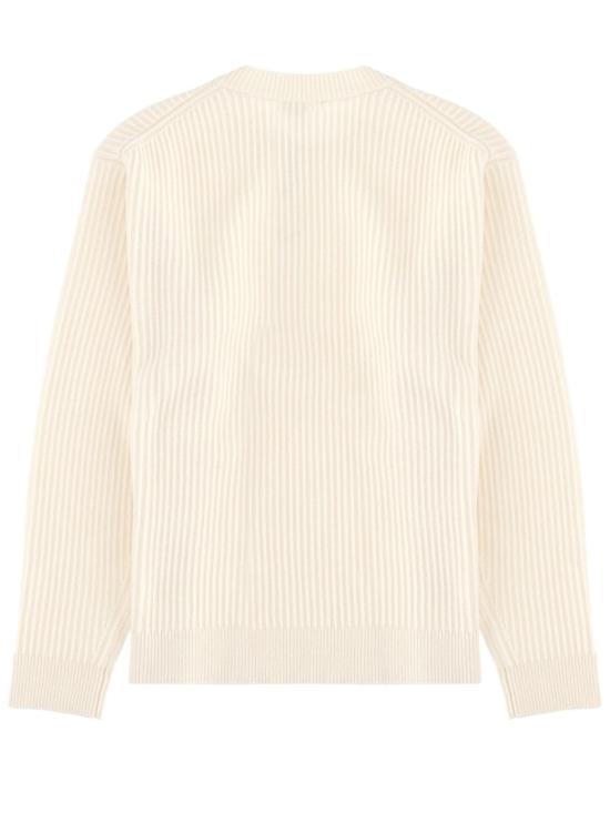 25FW 메종키츠네 폭스 헤드 울 립드 스웨터 PM00811KT1149 P700 Neutrals - MAISON KITSUNE