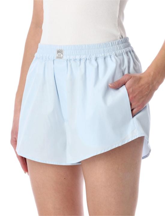 26SS MM6 메종마르지엘라 포플린 코튼 쇼츠 S52MU0135M35480501 Blue - MM6 MAISON MARGIELA