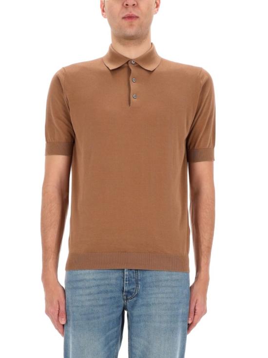 26SS 라르디니 폴로 티셔츠 CNLPMC65 CN64020420 Brown - LARDINI