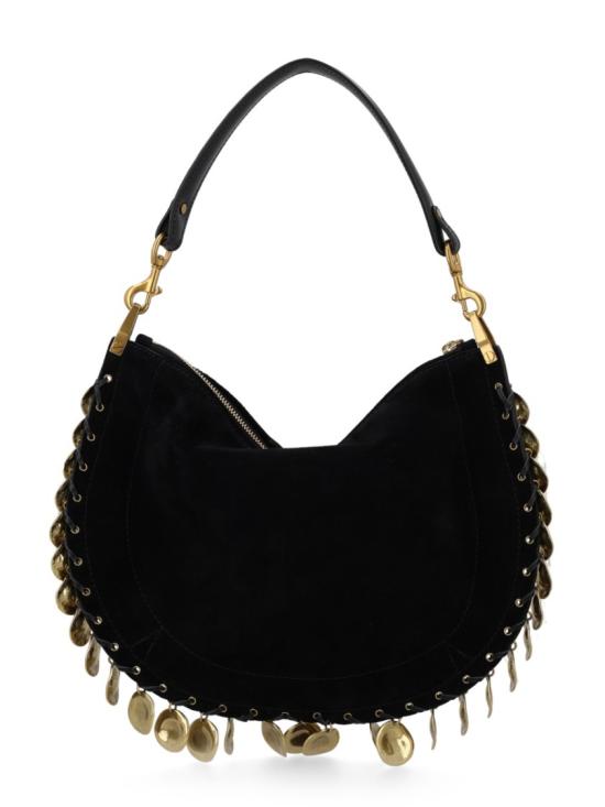  이자벨마랑 오스칸 스웨이드 카프스킨 메달리온 숄더백 BF0066FH D2C16M01BK Black - ISABEL MARANT