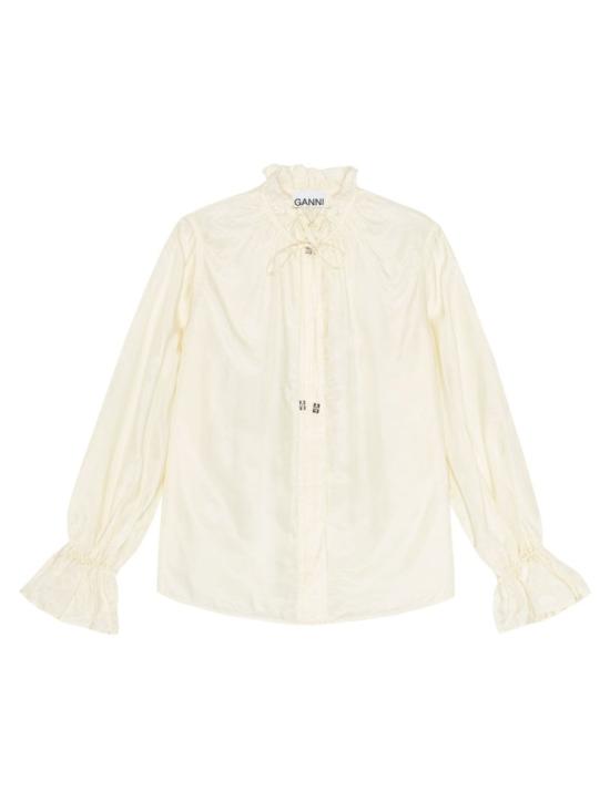 25FW 가니 블라우스 W0928 135 White