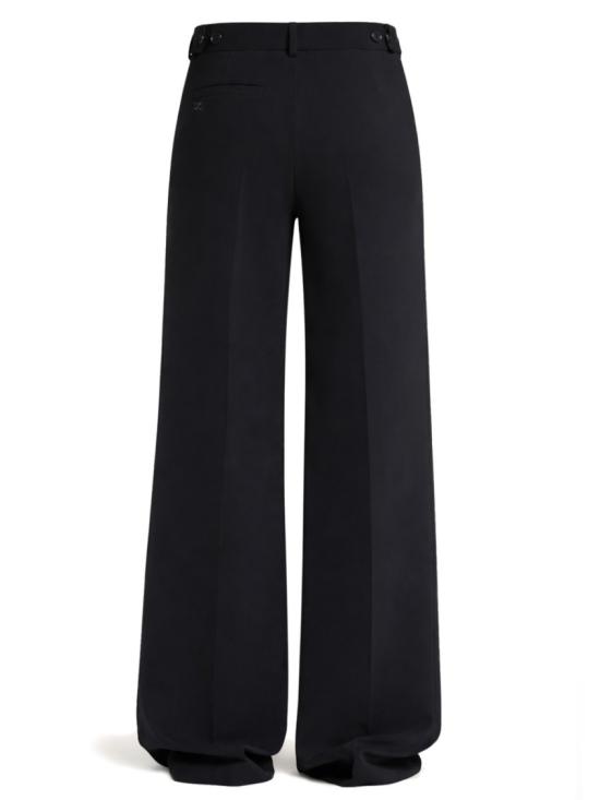  쿠레쥬 스트레이트 팬츠 126CPA450 PL01599999 Black - COURREGES