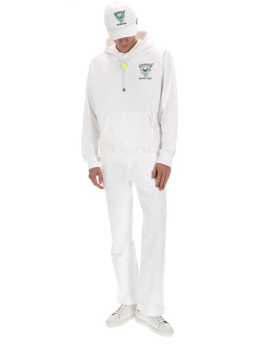26SS 카사블랑카 후드 티셔츠 M SP26 JTP 292 01TENNISCLUBICON White - CASABLANCA