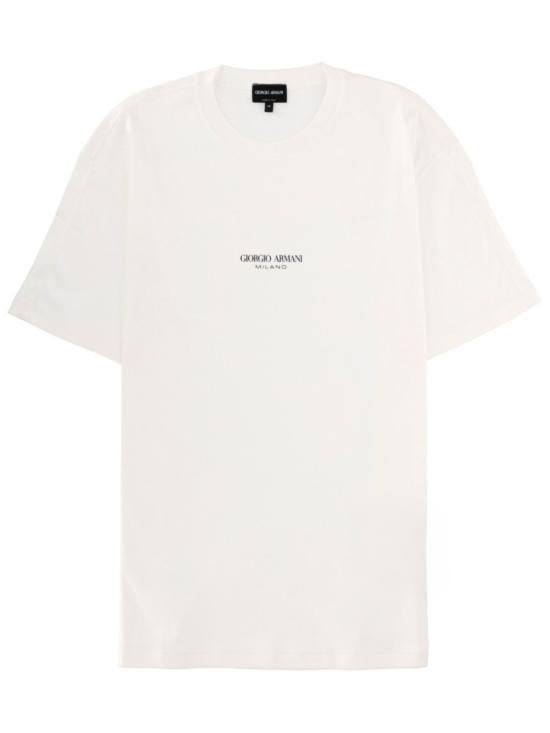 26SS 조르지오 아르마니 반팔 티셔츠 GM001085 TE10629U0002 White