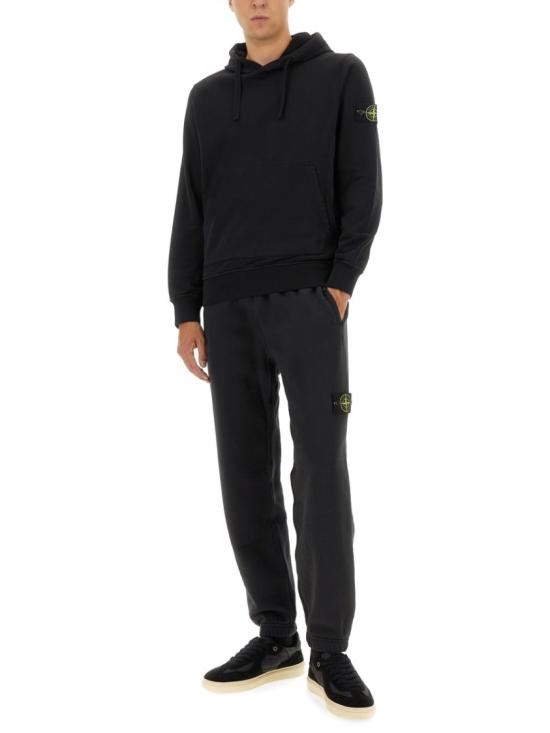  스톤 아일랜드 후드 티셔츠 6100062 S0051V0029 Black - STONE ISLAND